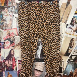 Zara Leopard Print Pants size 8